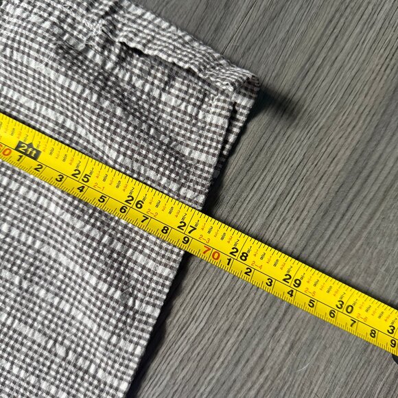 *Vintage Patagonia Men's Seersucker Short Sleeve Shirt - Brown/Grey - Picture 9 of 9